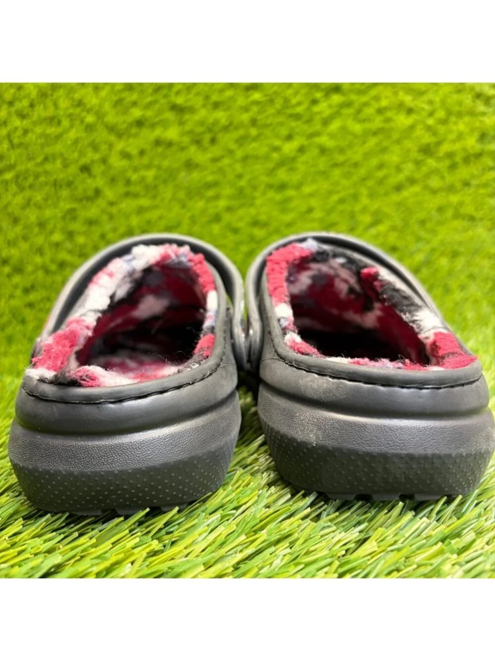 Crocs Classic Lined Camo Clog Boys Size 13C Black Casual Walking Slip On Sandals